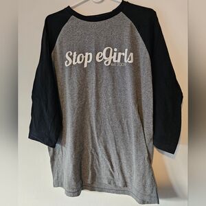 Stop e girls baseball shirt